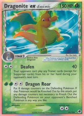 Dragonite ex (Delta Species), EX Dragon Frontiers