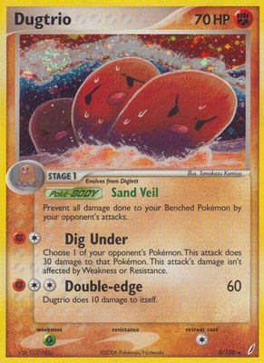 Dugtrio, EX Crystal Guardians