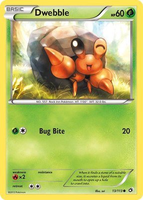 Dwebble, Legendary Treasures