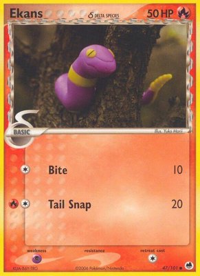 Ekans (Delta Species), EX Dragon Frontiers