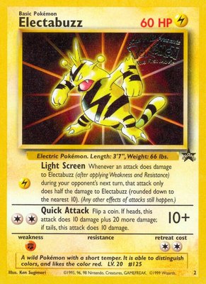 Electabuzz (Movie Promo), WoTC Promo