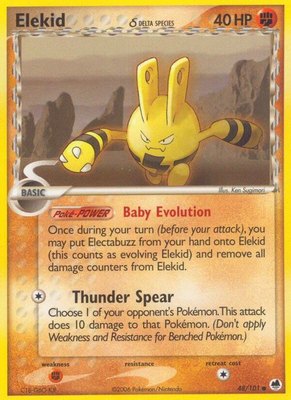 Elekid (Delta Species), EX Dragon Frontiers