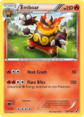 Emboar (19), Black and White