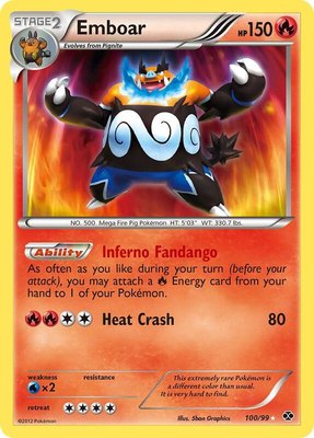 Emboar, Next Destinies