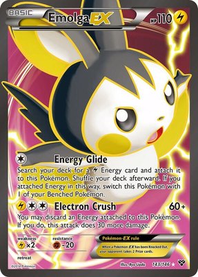 Emolga EX (143 Full Art), XY Base Set