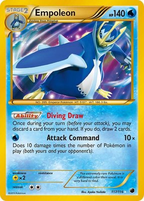 Empoleon (117 Secret Rare), Plasma Freeze