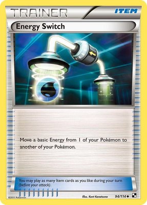 Energy Switch, Black and White