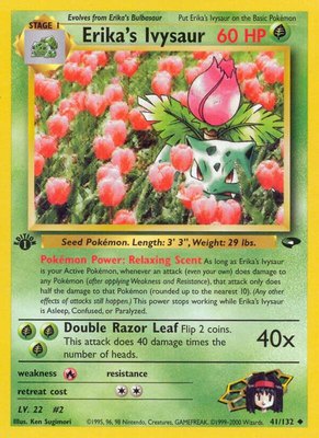 Erika's Ivysaur, Gym Challenge