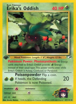 Erika's Oddish (47), Gym Heroes
