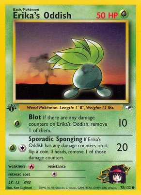 Erika's Oddish (78), Gym Heroes