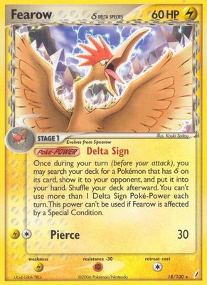 Fearow (Delta Species), EX Crystal Guardians