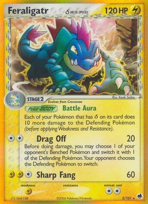 Feraligatr (Delta Species), EX Dragon Frontiers