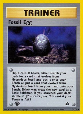 Fossil Egg, Neo Discovery