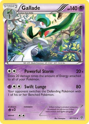 Gallade, Plasma Storm