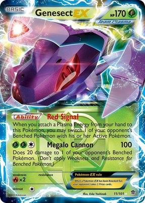 Genesect EX (Team Plasma), Plasma Blast