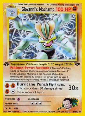 Giovanni's Machamp, Gym Challenge