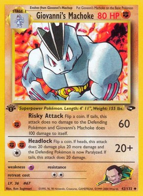Giovanni's Machoke, Gym Challenge