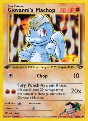 Giovanni's Machop, Gym Challenge