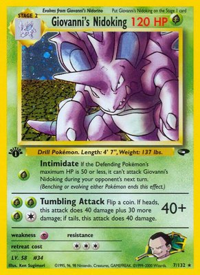 Giovanni's Nidoking, Gym Challenge