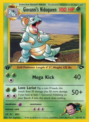 Giovanni's Nidoqueen, Gym Challenge