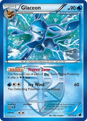 Glaceon (Team Plasma), Plasma Freeze