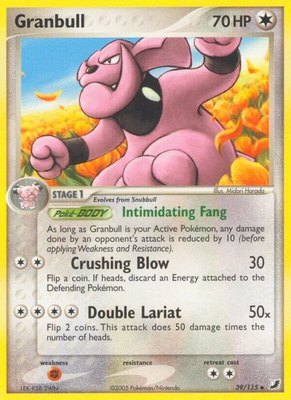 Granbull, EX Unseen Forces
