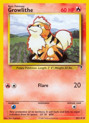 Growlithe, Legendary Collection