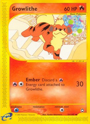 Growlithe (51), Aquapolis