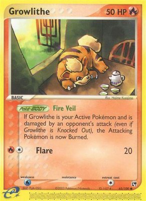 Growlithe, EX Sandstorm