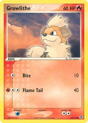 Growlithe, EX FireRed & LeafGreen