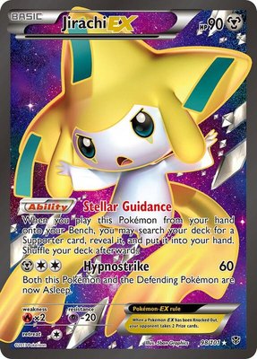 Jirachi EX (98 Full Art), Plasma Blast