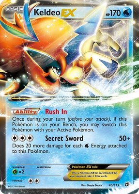Keldeo EX, Legendary Treasures