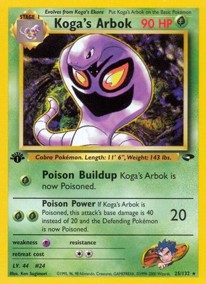 Koga's Arbok, Gym Challenge