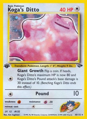 Koga's Ditto, Gym Challenge