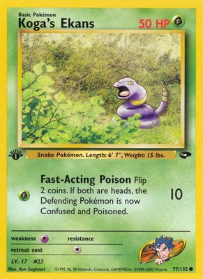 Koga's Ekans, Gym Challenge