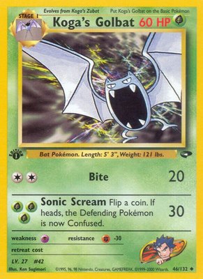 Koga's Golbat, Gym Challenge