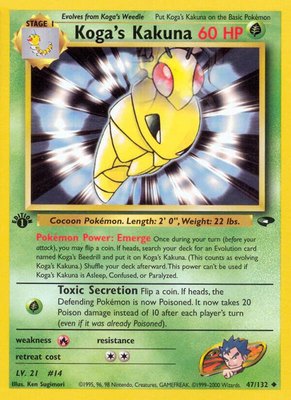 Koga's Kakuna, Gym Challenge