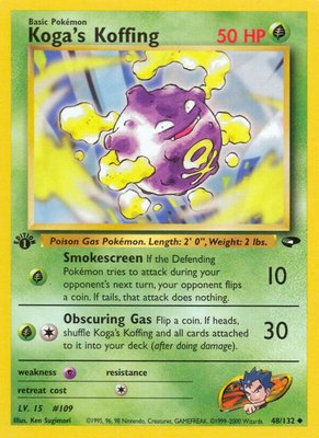 Koga's Koffing (48), Gym Challenge
