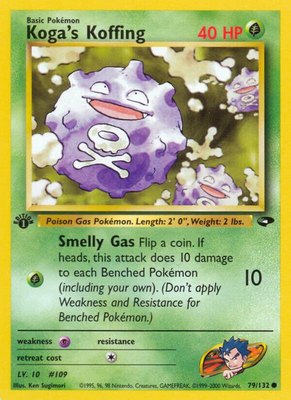 Koga's Koffing (79), Gym Challenge