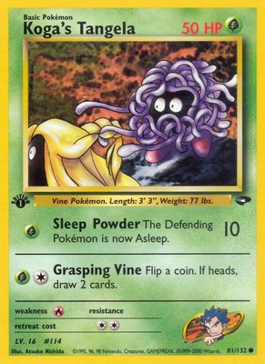 Koga's Tangela, Gym Challenge