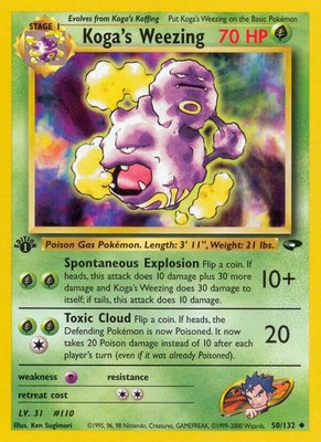 Koga's Weezing, Gym Challenge