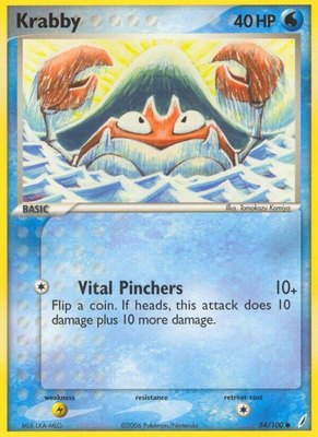 Krabby, EX Crystal Guardians