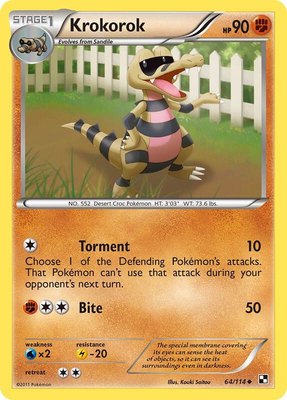 Krokorok, Black and White