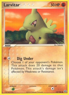 Larvitar, EX Emerald