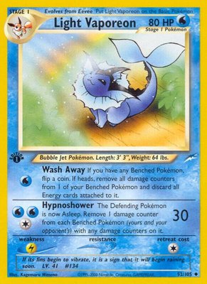 Light Vaporeon, Neo Destiny