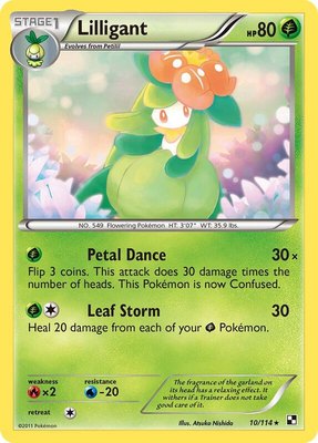 Lilligant, Black and White