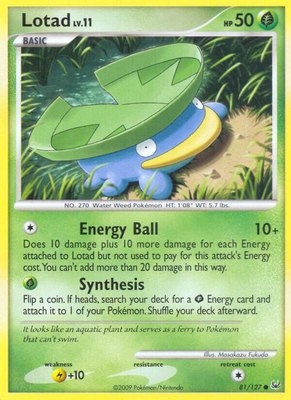 Lotad, Platinum