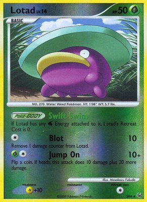Lotad (Shiny), Platinum