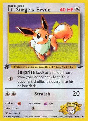 Lt. Surge's Eevee, Gym Challenge