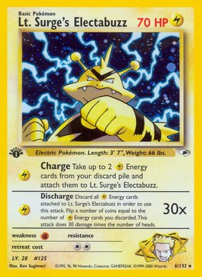 Lt. Surge's Electabuzz (6), Gym Heroes